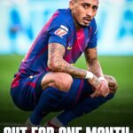 Raphinha out for 1 month